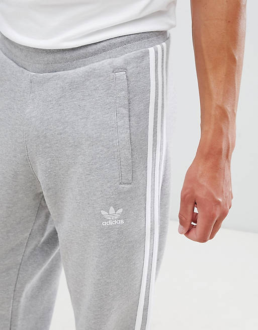 adidas Originals adicolor 3-Stripe sweatpants In Gray CY4569 | ASOS