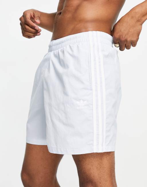 Adidas originals 3 stripe swim shorts shop