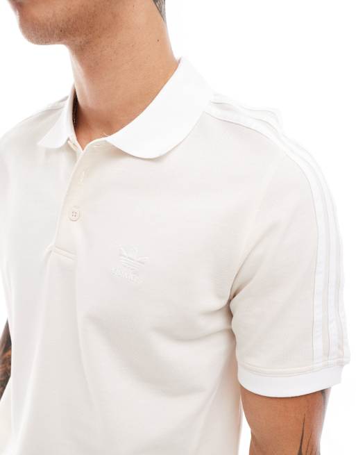 adidas Originals adicolor 3 stripe t shirt in off white ASOS