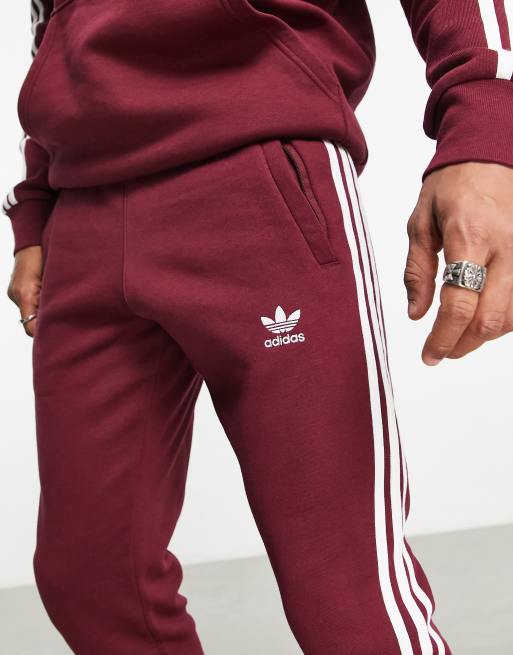 ADIDAS ORIGINALS ADICOLOR CLASSICS 3-STRIPES PANT, Burgundy Men's Casual  Pants