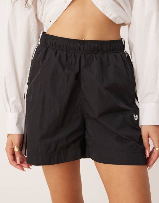 adidas Originals Adicolor 3 stripe woven shorts in black | ASOS