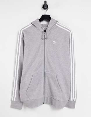 adidas grey zip hoodie