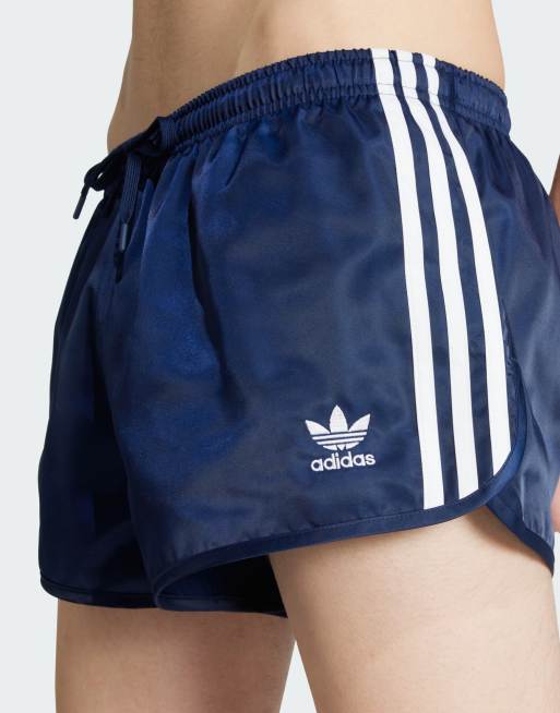 adidas Originals Adicolor 3-stripes 2-inch swim shorts in night