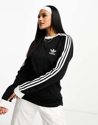 adidas originals adicolour crew neck sweatshirt with 3 stripe logo