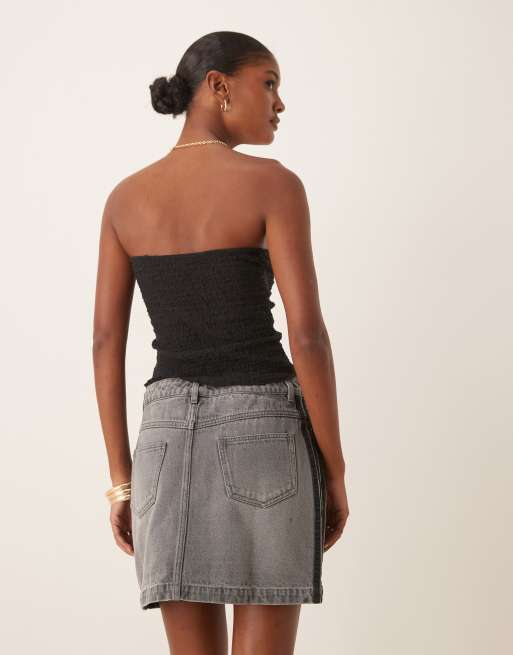 adidas Originals Adicolor 3-stripes denim mini skirt in