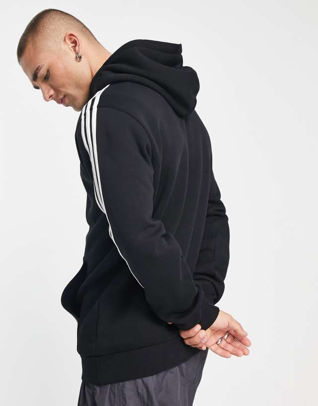 adidas Originals adicolor 3-Stripes hoodie in yellow 0