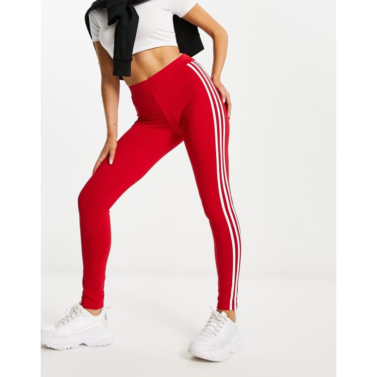 red adidas leggings