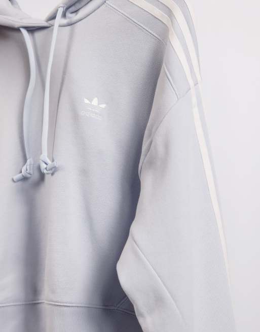 Adidas originals adicolor cropped hoodie in lilac store