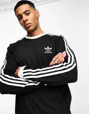 adidas Originals Adicolor 3-Stripes long sleeve T-shirt in