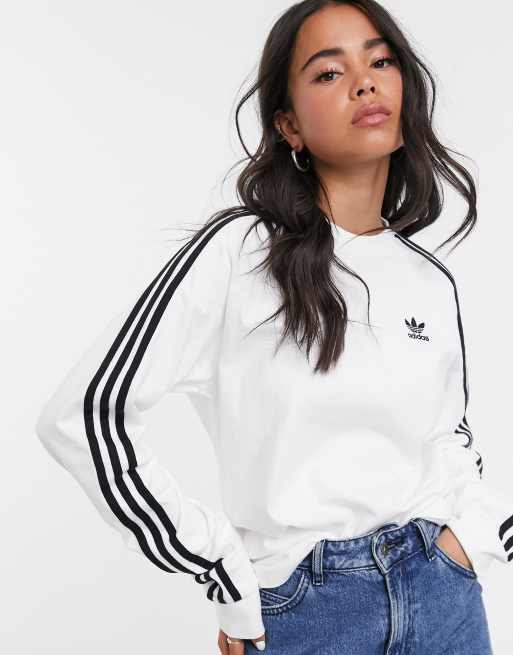adidas Originals adicolor 3 Stripes long sleeve top