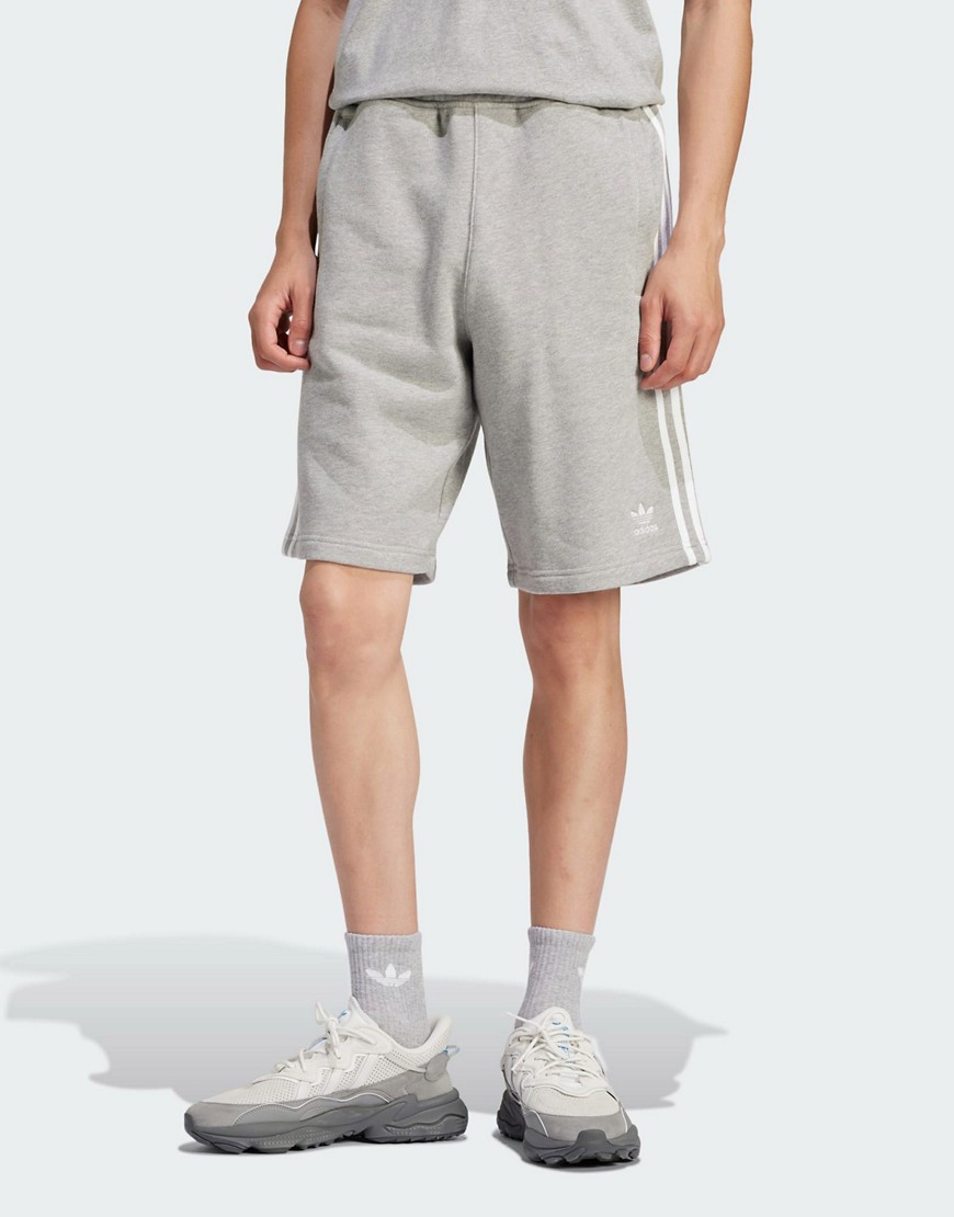 adidas Originals Adicolor 3-Stripes Shorts in Grey