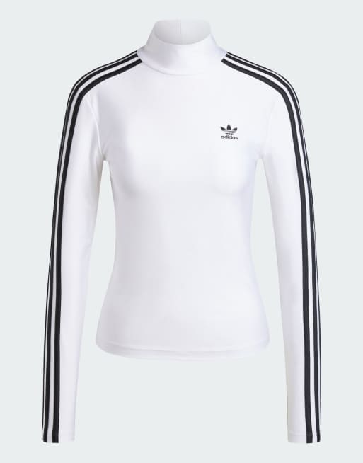 adidas Originals Adicolor 3-stripes turtleneck long sleeve tee in - Main Image