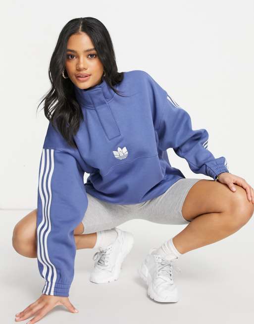 High neck adidas sweatshirt clearance