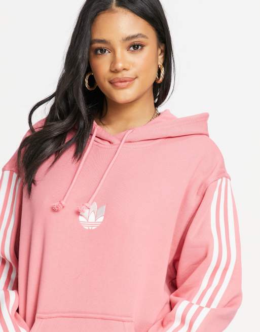 Adidas top hoodie rose