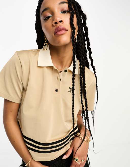 Adidas bold 3 2025 stripes polo