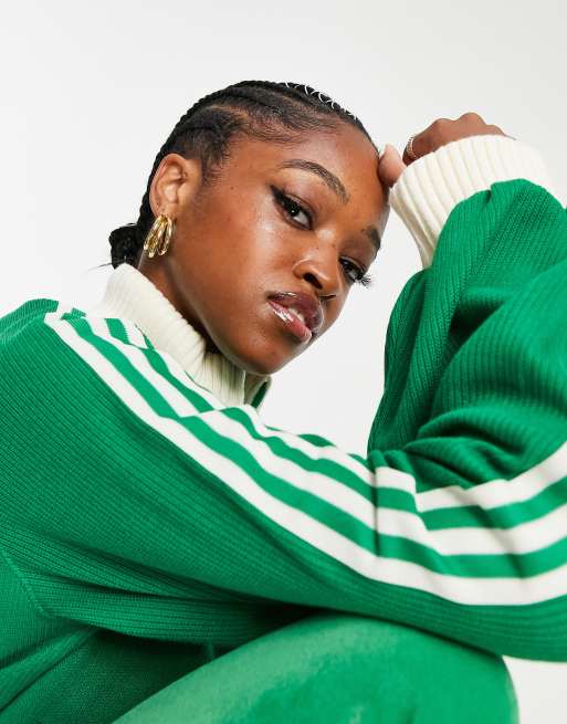 adidas Originals 'adicolor 70s' blouson track top in green