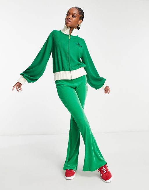 adidas Originals adicolor 70s blouson track top in green