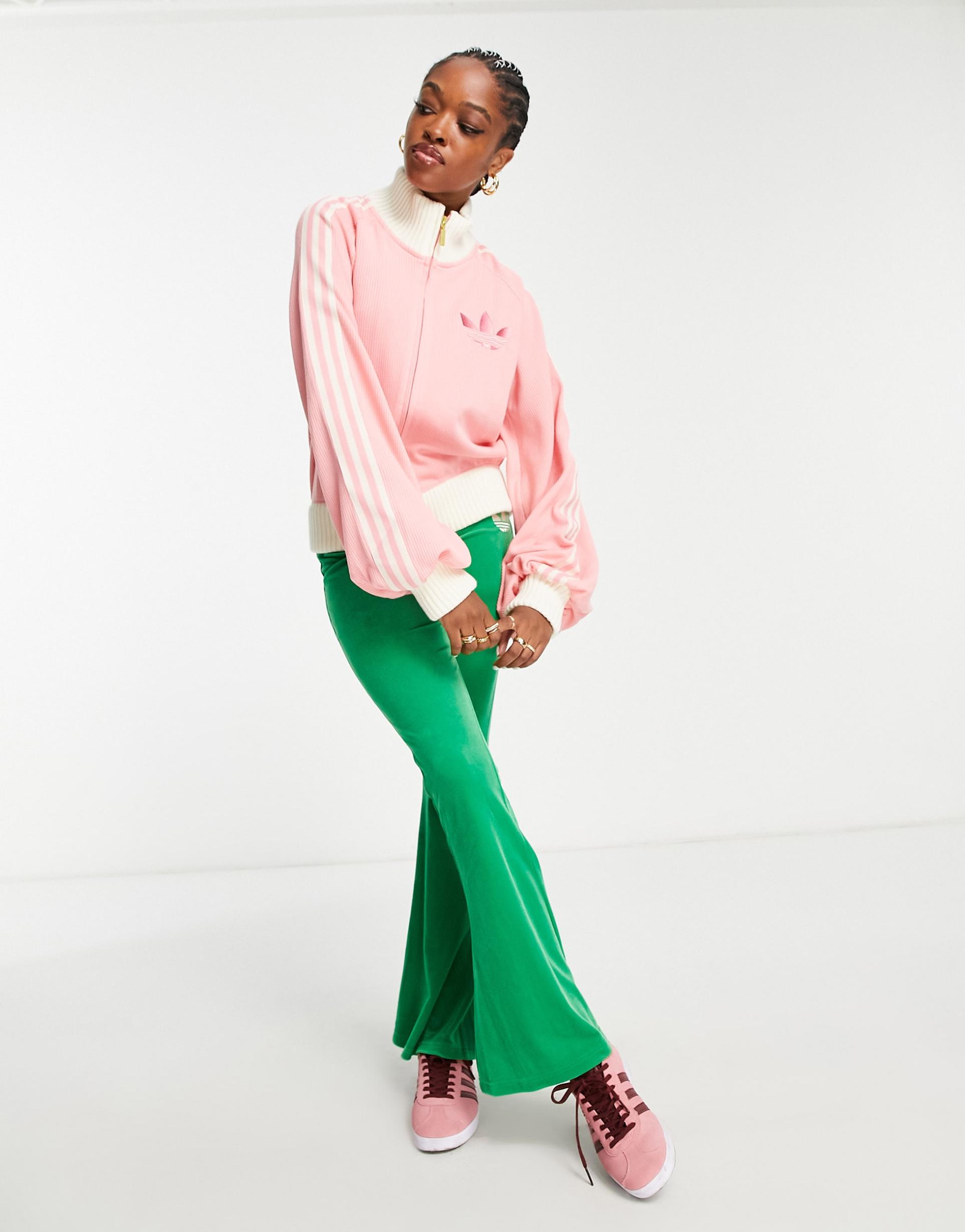 adidas Originals 'adicolor 70s' blouson track top in pink