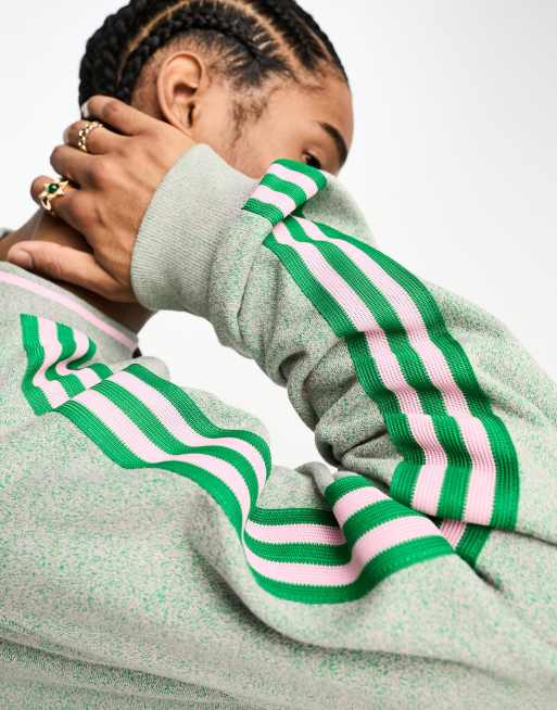 adidas Originals adicolor 70s Felpa verde ASOS - Main Image