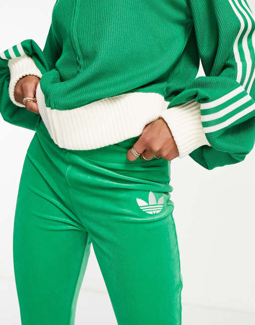 ADIDAS ORIGINALS ADICOLOUR 70'S VELVET FLARED LEGGINGS BNWT UK 8