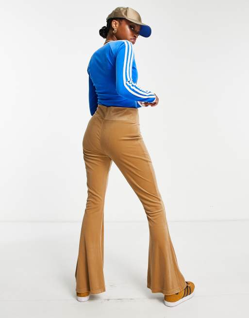 adidas Women's 70s Velour Flared Pants - Macy's