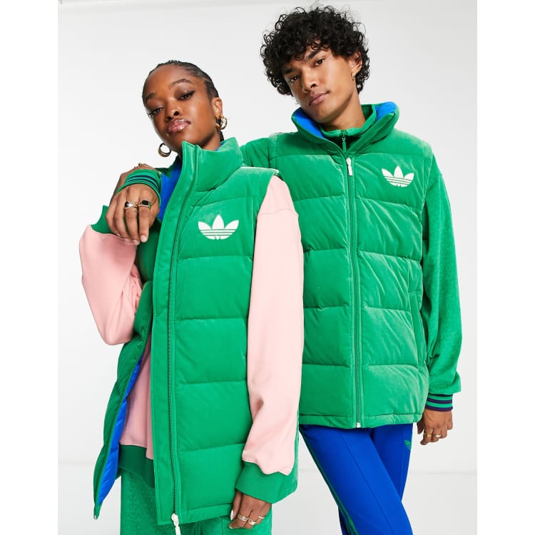 adidas Originals adicolor 70s Gilet imbottito verde unisex ASOS