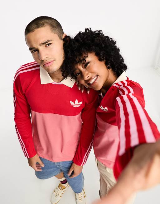 adidas Originals adicolor 70 s Polo unisexe manches longues Rouge