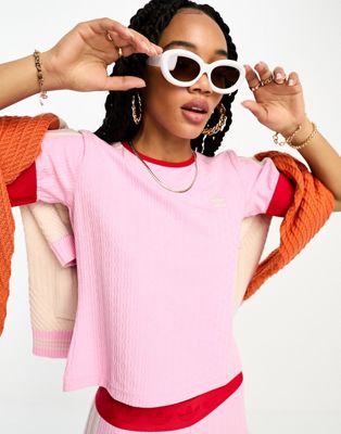 adidas Originals Adicolor 70s t-shirt in pink | ASOS