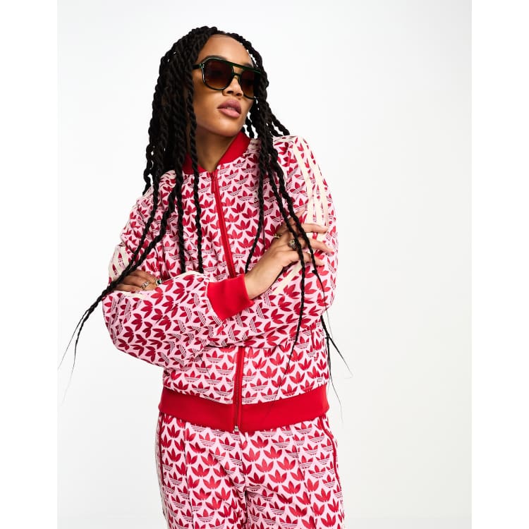 adidas Originals Adicolor 70s track jacket in pink ASOS