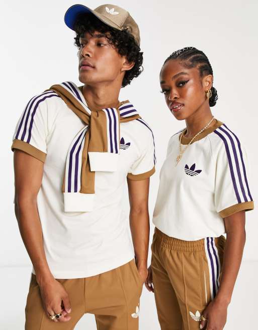 adidas Originals adicolor 70s unisex crew neck t shirt in off white