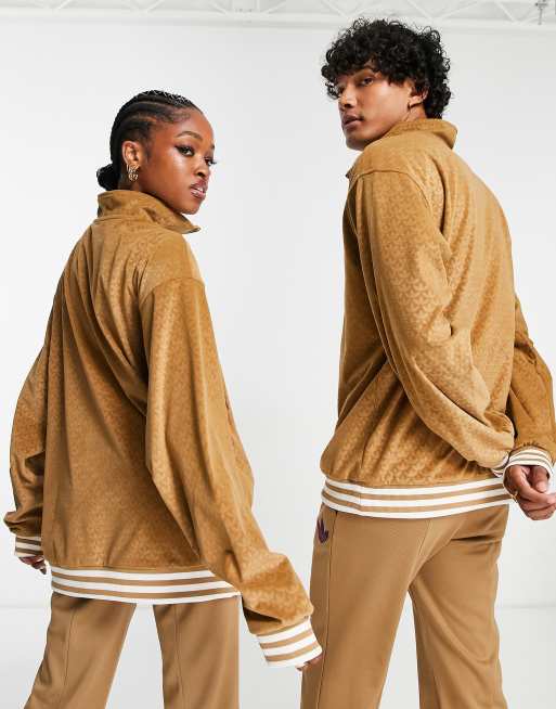Velour adidas jacket sales