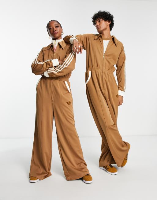 adidas Originals 'adicolor unisex jumpsuit in brown | ASOS