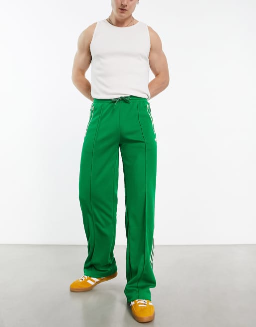 adidas Originals 'adicolor 70s' velour track pant in green