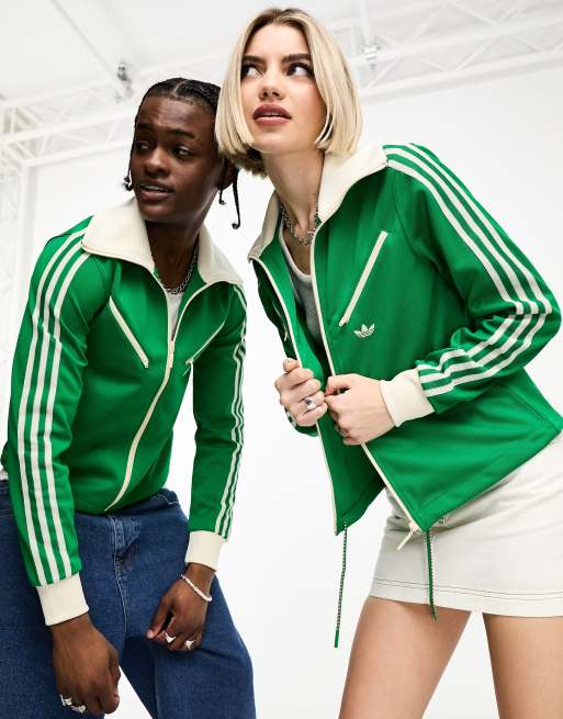 adidas Originals adicolor 70's unisex Montreal tracktop in green | ASOS