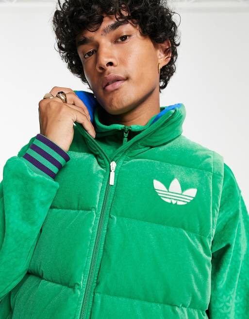 adidas Originals 'adicolor 70s' unisex puffer gilet in green | ASOS