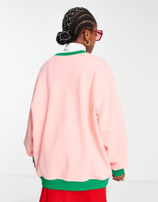 adidas Originals 'adicolor 70s' unisex sweatshirt in pink | ASOS