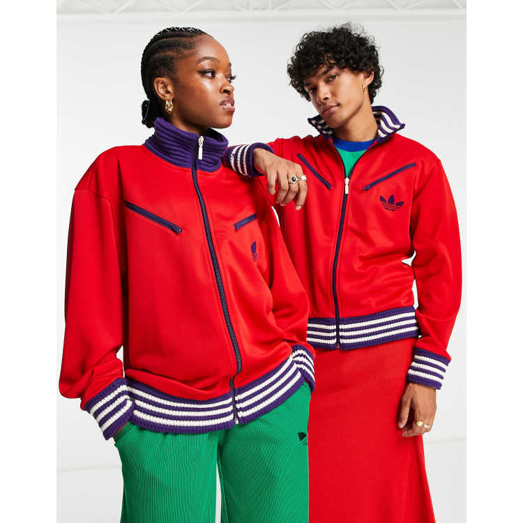 adidas Originals Adicolor 70s unisex track top in red ASOS