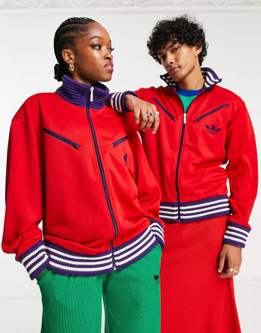 adidas Originals – Adicolor 70s – Unisex-Trainingsoberteil in Rot  