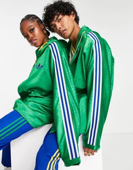 adidas Originals Adicolor 70s unisex windbreaker in green