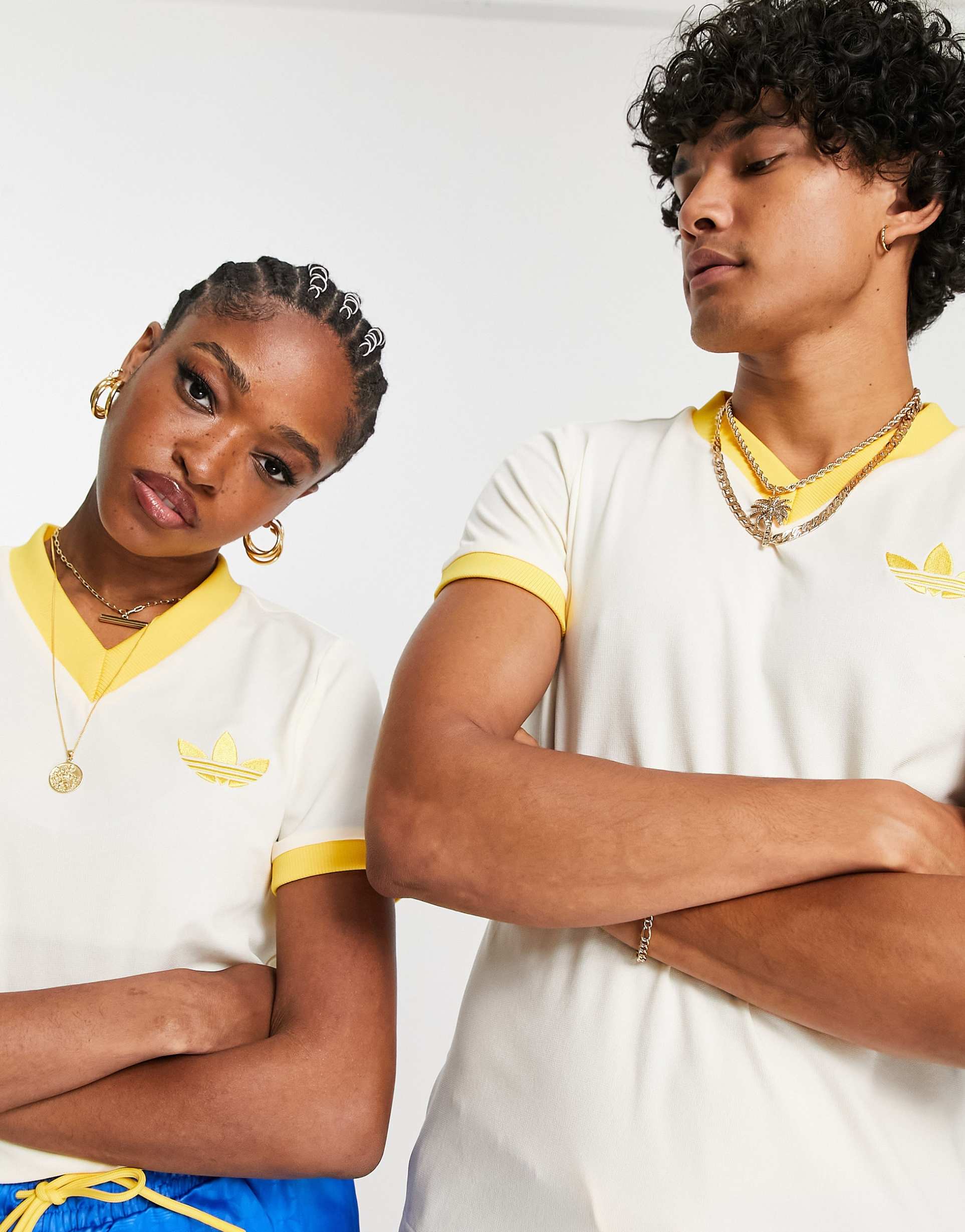 adidas Originals 'adicolor 70s' v neck t-shirt