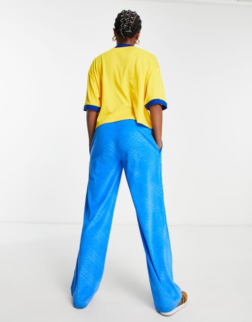 Adidas originals velour track pant clearance