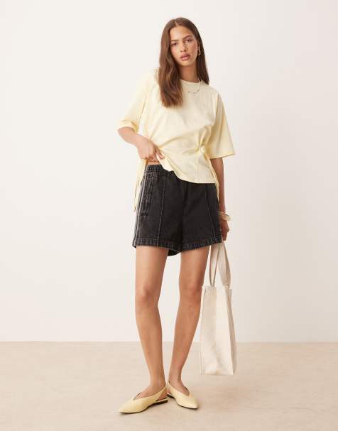 adidas Originals Adicolor 90's denim shorts in black - view 1