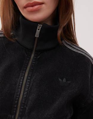 adidas Originals Adicolor 90's denim track top in black
