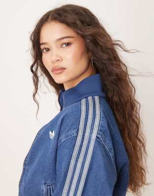 adidas Originals Adicolor 90's denim track top in blue