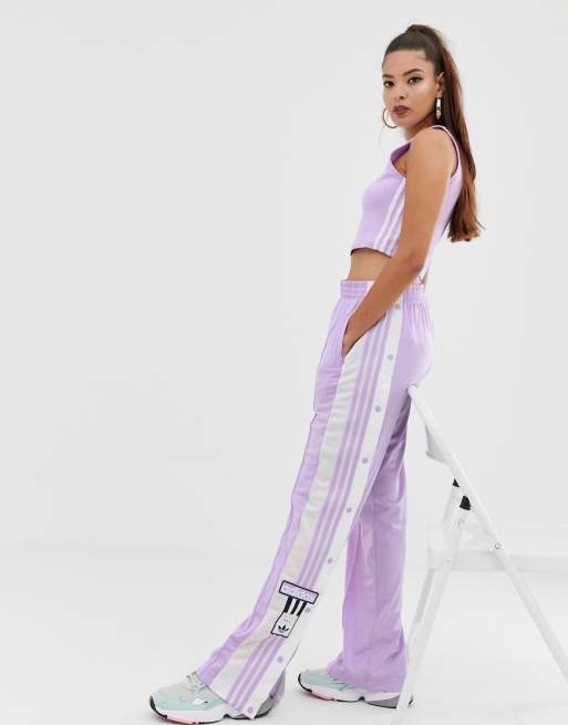 adidas Originals – adicolor Adibreak – Hose mit Druckknöpfen in Violett adidas Originals – adicolor Adibreak – Hose mit Druckknöpfen in Violett