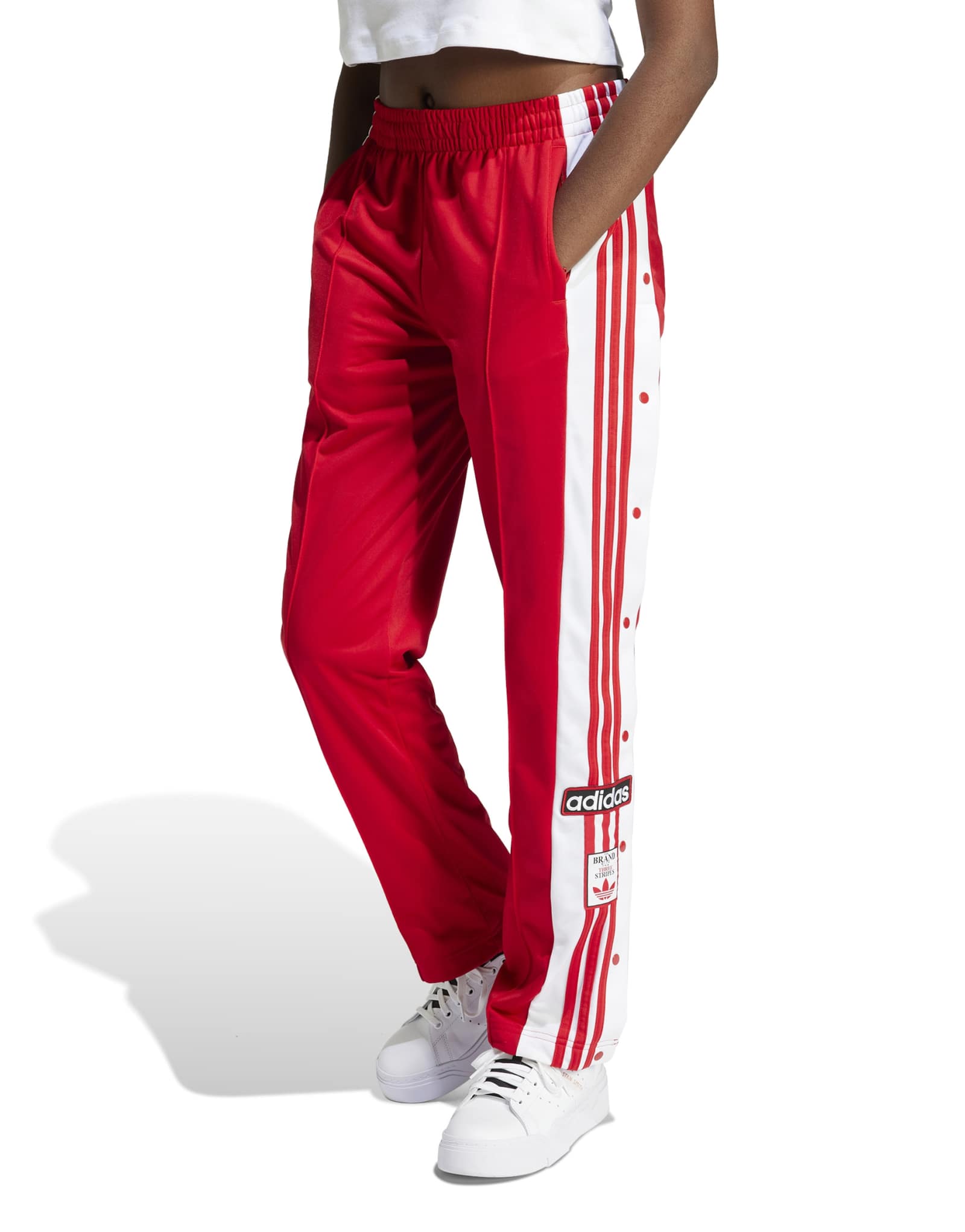брюки adidas Originals Adicolor Adibreak красного цвета