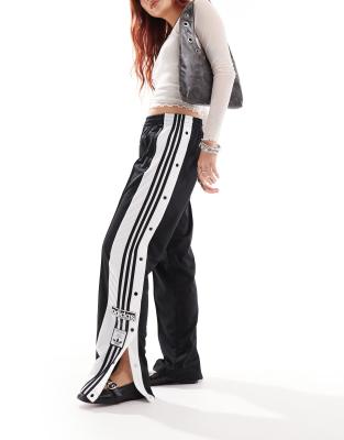 Shop Adidas Originals Adicolor Adibreak Side Logo Track Pants In Black