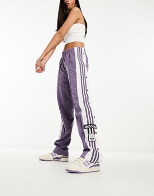 adidas Originals adicolor adibreak side logo track pants in lilac | ASOS