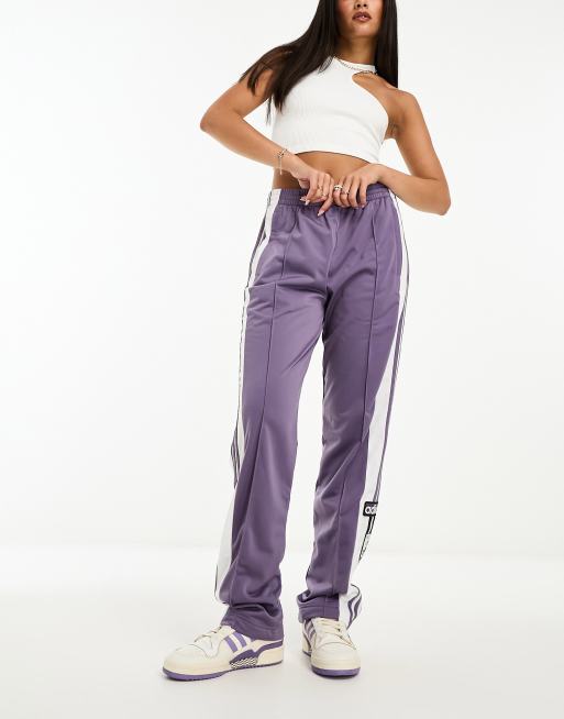 adidas Sportswear Wide-Leg Fleece Pants - Purple