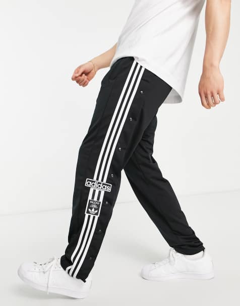 adidas Originals adicolor Adibreak three stripe sweatpants in black - view 1